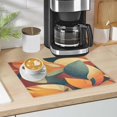 thumbnail image 5 of Autumn Leaves Harmony Coffee Machine Mat Kitchen Dish Drying Matst Absorbent Water 11.8''x17.7'', 5 of 6