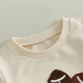 thumbnail image 6 of Cjfdfy Toddler Baby Boy Girl Thanksgiving Outfit Turkey Football Embroidery Long Sleeve Pullover Plaid Flare Pants Little Baby Cute My First Thanksgiving Fall Winter Outfit 6M-4Y, 6 of 9