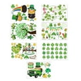 thumbnail image 2 of TERGAYEE St Patrick's Day Decorations,Saint Patrick's Day Shamrock Clover Leprechaun Static Window Stickers Decals for St. Patty's Day Irish Lucky Day Party Decorations, 2 of 6