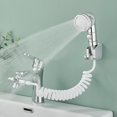 thumbnail image 1 of Basin Handheld Shower Kit, Bathroom Faucet Hand Held Shower Head Sink Hose Sprayer Attachment With 3 Spray Modes For Hair Washing Bathroom Utility Roo, 1 of 5