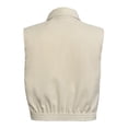 thumbnail image 2 of Chaleco George para Mujer, Cuello Camisero Crema Talla Eg, 2 of 4