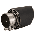 thumbnail image 3 of Car Matte Carbon Fiber Exhaust Tip 60-101MM Universal Car Exhaust Pipe Modification Tail Throat Clip-on Tail Pipe, 3 of 7