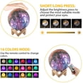 thumbnail image 2 of Luz de luna led con control remoto, regulable 12 cm Impresión 3d 16 colores Kuyhfg Sin marca, 2 of 5