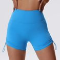 thumbnail image 4 of Pantalones cortos deportivos para mujer, pantalones cortos de Yoga con realce de botín, mallas de entrenamiento, pantalones cortos de gimnasio, mallas deportivas de cintura alta, ropa corta para mujer, 4 of 5