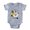 Heather Grey, variant on CafePress - Unbaalievable Sheep 1St Bir - Cute Infant Baby Football Bodysuit