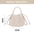 thumbnail image 2 of Bolso de mensajero de cuero artificial para mujer, bolso de gran capacidad de PU para mujer, 2 of 5