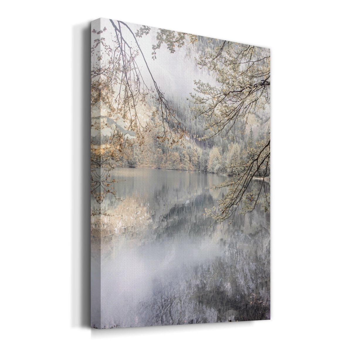 Misty Lake Premium Gallery Wrapped Canvas - Ready to Hang