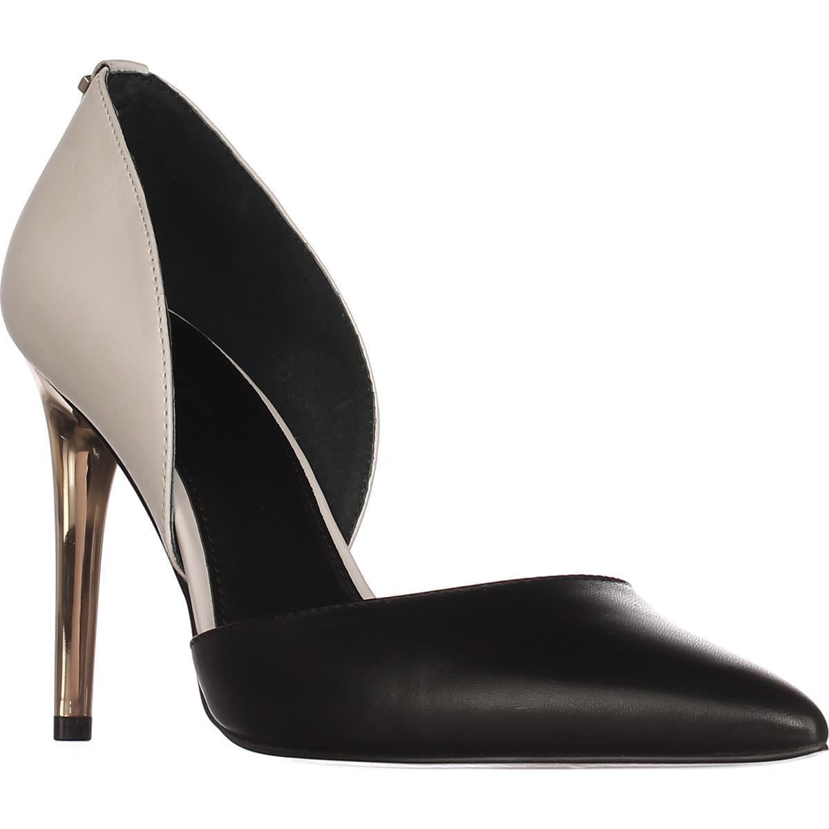 Womens Calvin Klein Sebrina D'Orsay Dress Pump Heels - Black/Soft White ...