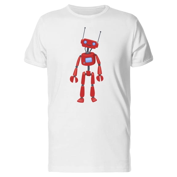 Red Humanoid Robot Tee Men's -Image by Shutterstock