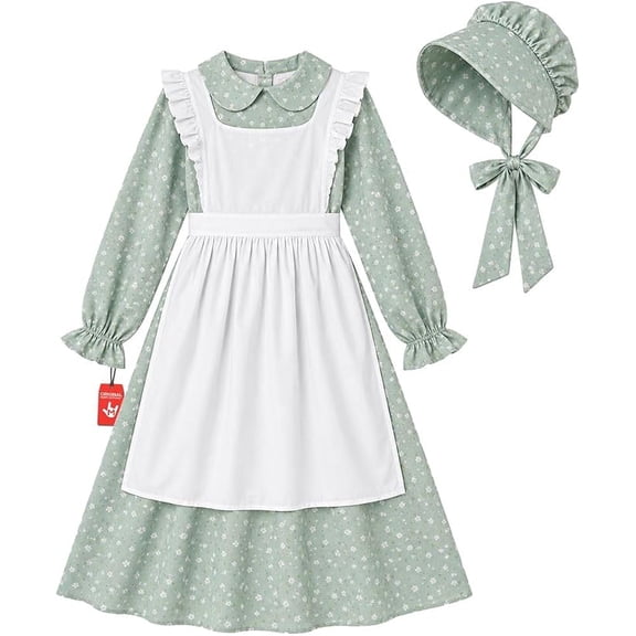Morph American Prairie Dress Women Halloween Costume for Women Green XX-Large