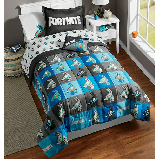 Fortnite Twin Comforter Sheet Set, Fortnite Bedding Twin