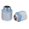 thumbnail image 1 of Fast Twist Fittings, Compression Fitting Watercooling, Silver  G1/4 2 Points for Computer Water Cooling System Home, 1 of 7