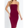thumbnail image 2 of Moa Collection Women's Cotton Blend Midi Tube Dress  Soft & Stretchy Classic Comfort, 2 of 4