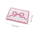 thumbnail image 3 of Naittoop Christmas Day Bow Rug 16x24in Pink Fluffy Area Rug Non Slip Plush Bedroom Carpet Cute Pink Bow Inspired Door Mat for Romantic Home Decor Beside Bed Vanity Entryway or Gift for Her, 3 of 7