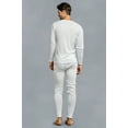 thumbnail image 5 of Knocker Men's 2-Piece Long Johns Thermal Underwear Pajama Set (White, M), 5 of 6