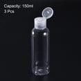 thumbnail image 3 of Uxcell 150ml Squeeze Bottles Refillable Dispensing Bottles Plastic Clear 3 Pack, 3 of 5