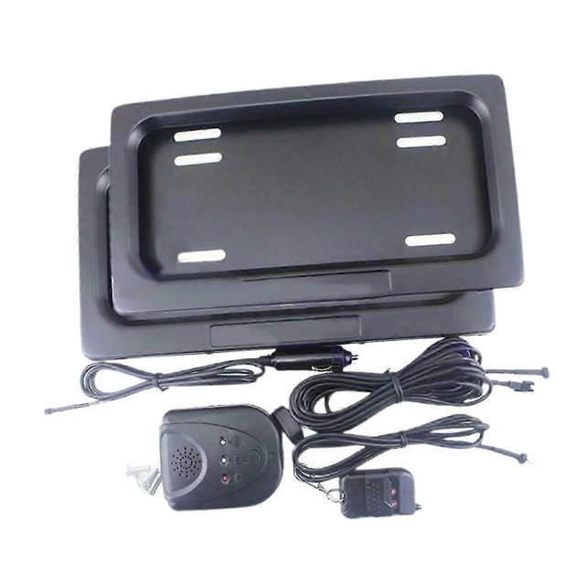 Electric Usa Type License Plate Frame Shutter Blinds Kit For Car Shows