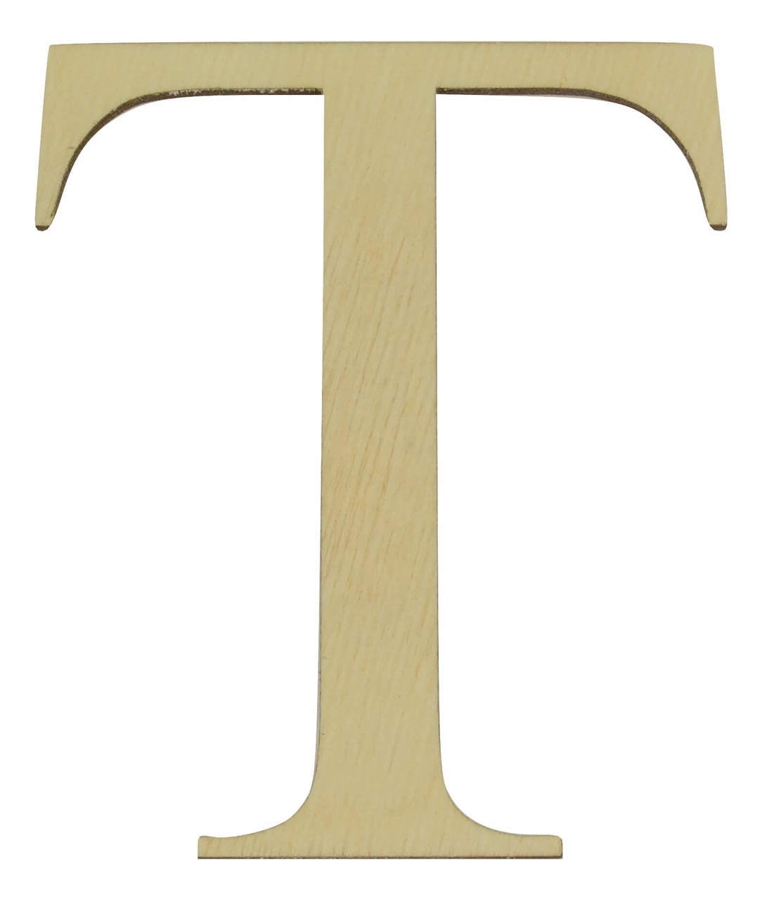 Unfinished Greek Letter Tau Wood Cutout (6