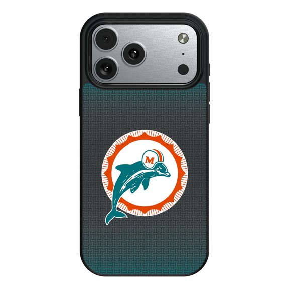 Miami Dolphins Linen Logo iPhone Magnetic Bump Case