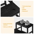 thumbnail image 4 of 2 Step Stool Black Heavy-Duty Iron Frame Natural Wood for High Beds Kitchen Bedroom Bathroom, 4 of 8