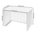 thumbnail image 5 of ToppiJoy Air Conditioner Fence for Outdoor Units, 100*50*70cm Aluminum Alloy Pool Equipment Enclosure Panels, Privacy Fence Cover with Top Panel, Trash Can Privacy Fence(White), 5 of 29
