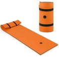 thumbnail image 1 of Costway 3-Layer Tear-Resistant Foam Floating Pad Island Water Sports Relaxing Orange, 1 of 9