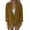 Khaki, variant on Ladies' Solid Color Slim Fit One Button Middle Sleeve Leisure Suit Jacket Blazers for Women L