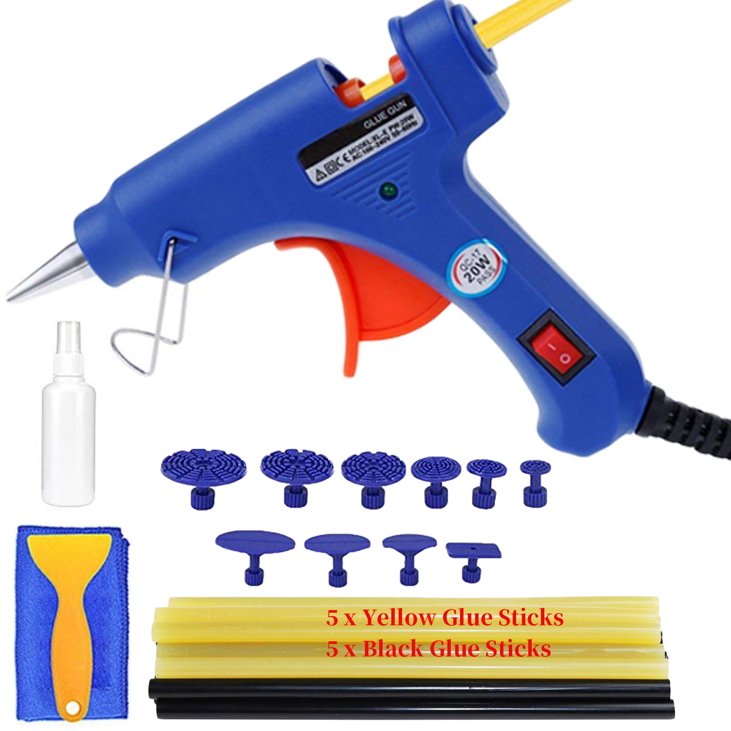 Details about   10Pcs/Set Hot Melt Glue Sticks Stick DIY Removal Hail Puller Repair Dent 
