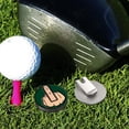 thumbnail image 4 of Marcador de pelota de golf de temas de medio divertido para principiantes brillantes Clip para sombrero, 4 of 8