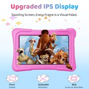 Kids Tablet, 7 inch Android 15 Tablet for Kids, 8GB+32GB 1TB Expand, Quad-Core Toddler Tablets with Shockproof Case, BT5.0, Wifi5, Parental Control, Games, Dual Camera