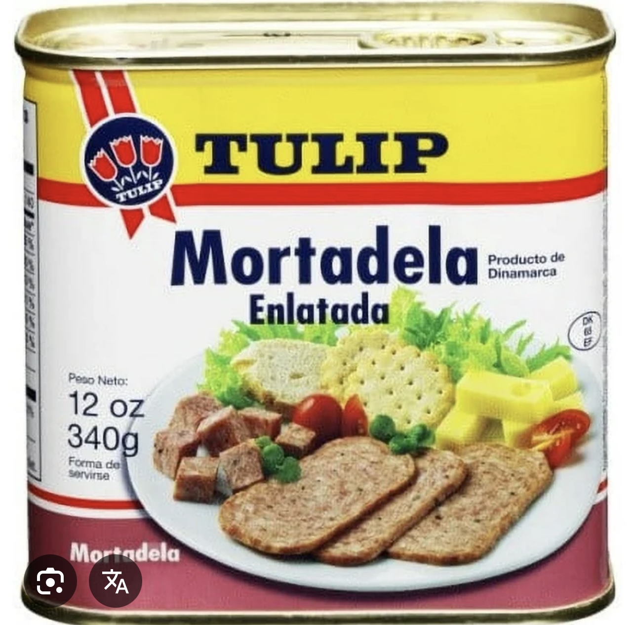 Tulip Mortadella Sliced, 12oz Caned Meat Individual Package Pork