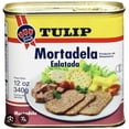 thumbnail image 6 of Tulip Mortadella Sliced, 12oz Caned Meat Individual Package Pork, 6 of 6