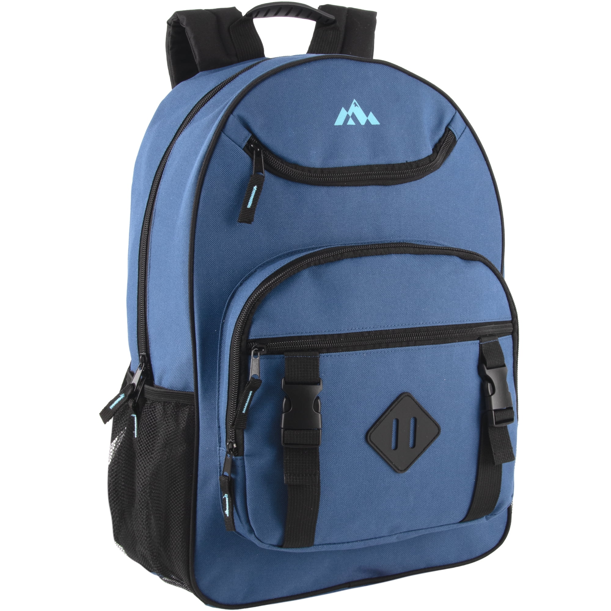 24 Pack of Two Tone Multipocket Buckle Strap Backpacks for Camping, Commuting and Travel in Female Colors Pack