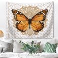 thumbnail image 5 of Tapiz decorativo para el hogar de la serie de mariposas en blanco y negro 150 * 130 cm JAMW Sencillez, 5 of 5