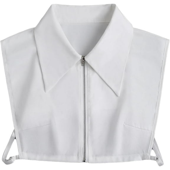 Zhengup Cotton Classic Fake Collar Detachable Dickey Collar Half Shirts Blouse False Collar Top for Women Girls Outfits