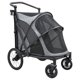 thumbnail image 1 of Carriola Plegable para Mascotas Ruedas  de Goma con Freno Manubrio Ajustable y Correas de Seguridad hasta 30 kg, 1 of 8