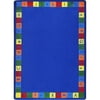 Joy Carpets 1790C Kid Essentials Primarily Alphabett Early Childhood Rectangle Rugs Multi Color - 5 ft. 4 in. x 7 ft. 8 in.