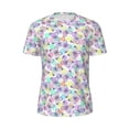 thumbnail image 5 of Wukai Butterflies on Polka Dots Print Men's Short-Sleeved Mesh T-Shirt,Quick-Dry Short Sleeve Workout T-Shirt-6X-Large, 5 of 8