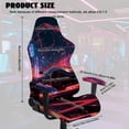 thumbnail image 4 of TSOVTHRID Racing Car Leopard Print Gaming Chair Cover Pack of 4, Breathable Computer Chair Cover with Armrest Covers Washable Slipcover for Gaming Rotating Chair with Elastic Band, 4 of 7