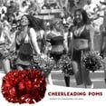 thumbnail image 2 of Pom Poms Pompones Para Dance Party School Sports Competition (Rojo + Oro) Yuarrent OD004595-00, 2 of 7