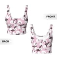 thumbnail image 4 of Yiaed Pineapple Flamingo Print Ladies Waistcoat Women Sports Vest Vest Sports Women Sports Top Yoga Vest for women-XX-Large, 4 of 8