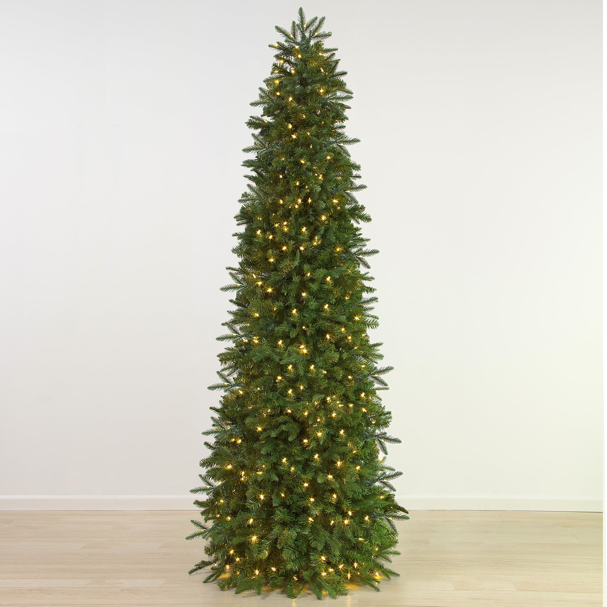 7.5 Ft PreLit Natural Classic Easy Setup Christmas Tree with Warm