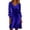 A21 Dark Blue, variant on Xdegoge Velvet Dress for Women, Long Sleeve Sequin Cuff A Line Midi Dresses with Cowl Neck, Elegant Evening Party Wear