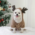 thumbnail image 2 of Christmas Decor Cat Sweater Cartoon Lightweight Pet Supplies (Coffee L), 2 of 9