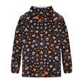 thumbnail image 7 of Hsovts Multi Style Halloween All Over Print Hoodies for Men, Pumpkin, Ghost, Witch, Bat Full Print Soft Long Sleeve Drawstring Pullover Tops Purple 2xL, 7 of 7