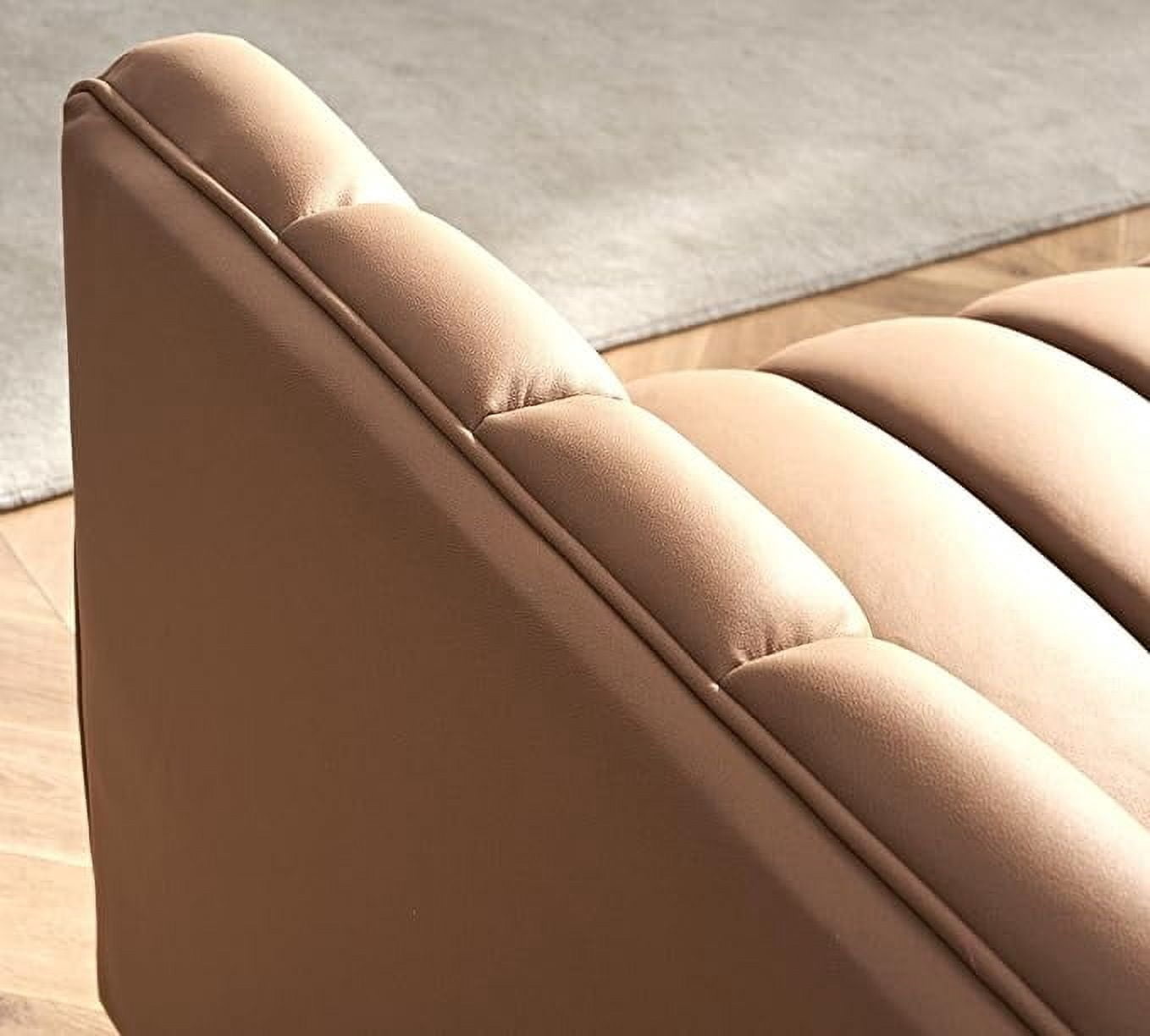 US Pride Furniture Glam Fabric Upholstered Solid Wood Frame 82.7" Art Deco Sofa