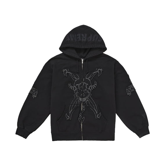 Supreme Men's Y's by Yohji Yamamoto Zip Up Hooded Sweatshirt Black, from StockX