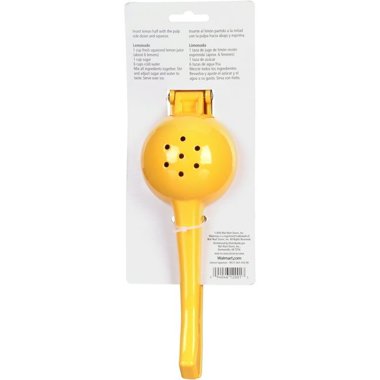 Mainstays Manual Yellow Lemon Squeezer Walmart