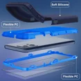 thumbnail image 4 of Starshop Moto G Power 2025 Case Phone Cover Shockproof Holster With Glass Screen - Blue, 4 of 5