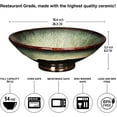 thumbnail image 2 of Ceramic Japanese Ramen Noodle Bowl Set of 2, Microwave & Dishwasher Safe, Black 10.4 Inch for Soup, Pho, Salad, Pasta, 2 of 6